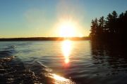 The last rays of the day on our wake (Joanne Volpe) The last rays of the day on our wake (Joanne Volpe)
